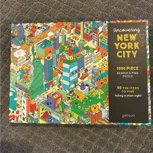 Galison Uncovering New York City 1000-Piece Puzzle – Multicolor